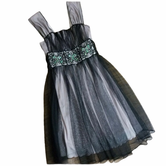 Sequin Hearts Butterfly Tulle Dress Sz 8 - Picture 10 of 15